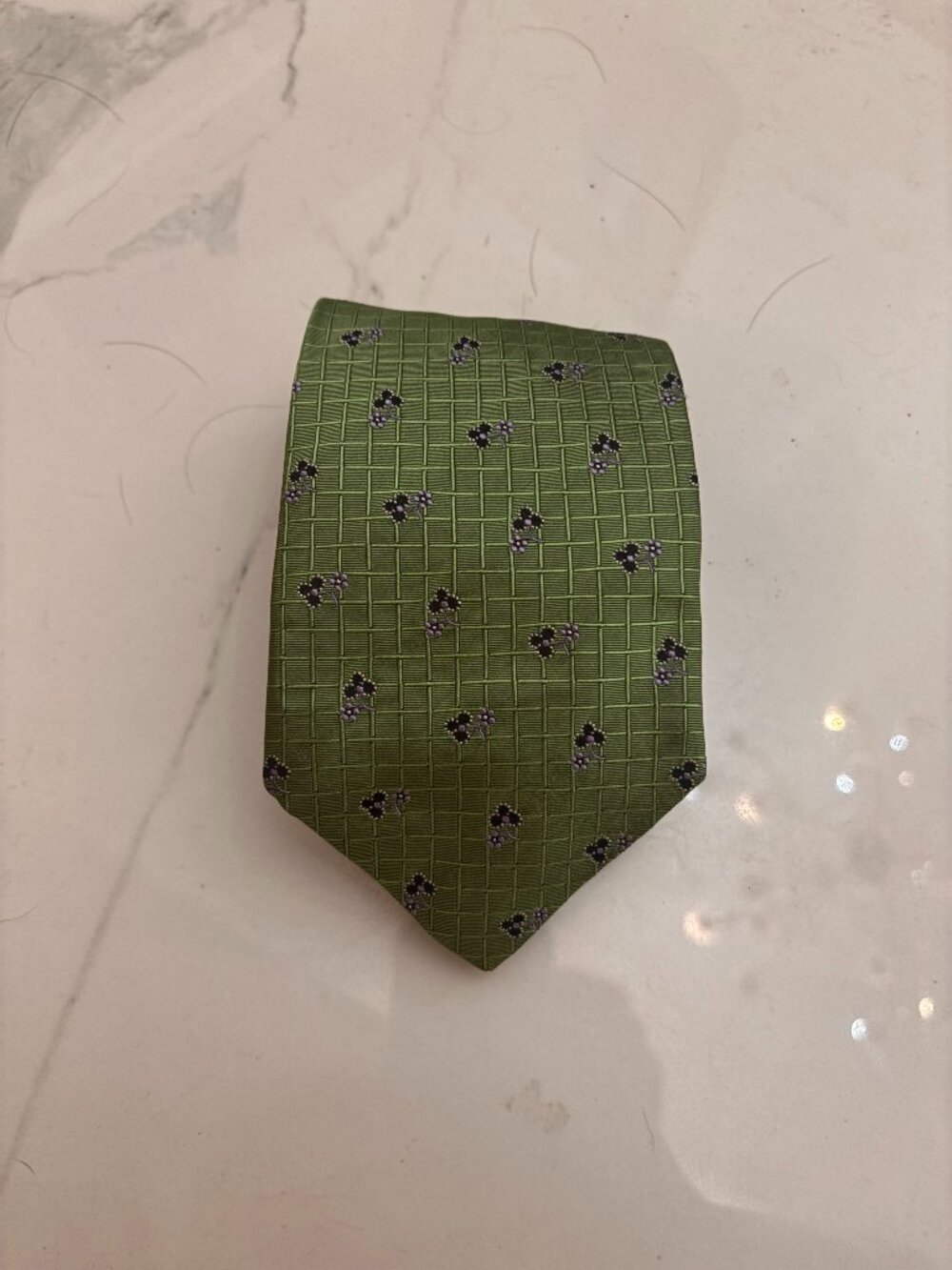 OXXFORD CLOTHES Tie (Green, Silk)